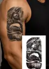Geçici Gladyatör Ve Kartal Figürlü Dövme Tattoo