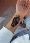 Geçici Gladyatör Ve Saat Figürlü Dövme Tatto