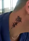 Geçici Gül Figürlü Dövme Tatto