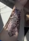 Geçici Gül Figürlü Dövme Tatto