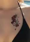 Geçici Gül Figürlü Dövme Tatto