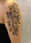 Geçici Gül Figürlü Dövme Tattoo
