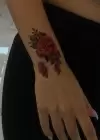 Geçici Gül Figürlü Dövme Tattoo