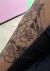 Geçici Gül Figürlü Dövme Tattoo