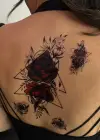 Geçici Gül Figürlü Dövme Tattoo