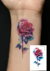 Geçici Gül Figürlü Mini Dövme Tattoo