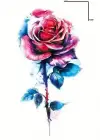 Geçici Gül Figürlü Mini Dövme Tattoo