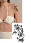 Geçici Gül Figürlü Mini Dövme Tattoo