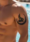 Geçici Hilal ve Kurt Dövme Tattoo