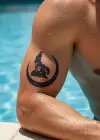 Geçici Hilal ve Kurt Dövme Tattoo