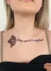 Geçici Hilal Yazılı Dövme Tattoo