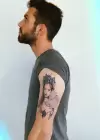 Geçici Kadın Modelli Dövme Tattoo