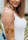 Geçici Kadın Modelli Dövme Tattoo