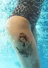 Geçici Kadın Modelli Dövme Tattoo