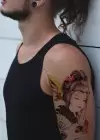 Geçici Kadın Modelli Dövme Tattoo