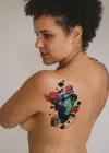 Geçici Kadın Modelli Dövme Tattoo