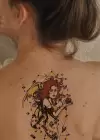 Geçici Kadın Modelli Dövme Tattoo