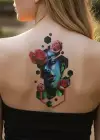 Geçici Kadın Modelli Dövme Tattoo