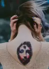 Geçici Kadın ve Örümcek Modelli Dövme Tattoo
