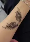 Geçici Kanat Figürlü Mini Dövme Tattoo