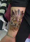 Geçici Kaplan Figürlü Dövme Tattoo