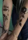 Geçici Karışık Figür Dövme Tattoo