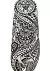 Geçici Karışık Figür Kol Dövme Tattoo