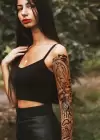 Geçici Karışık Modelli Kol Dövme Tattoo
