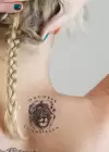 Geçici Karışık ve Aslan Dövme Tattoo