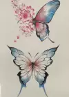 Geçici Kelebek Figürlü Dövme Tatto