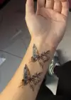 Geçici Kelebek Figürlü Dövme Tattoo