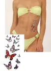 Geçici Kelebek Figürlü Dövme Tattoo
