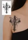 Geçici Kelebek Figürlü Mini Dövme Tattoo