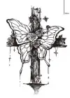 Geçici Kelebek Figürlü Mini Dövme Tattoo