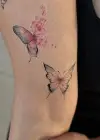 Geçici Kelebek Figürlü Mini Dövme Tattoo