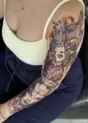 Geçici Kız Figürlü Dövme Tattoo