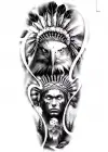 Geçici Kızıldereli Figürlü Dövme Tattoo