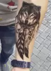 Geçici Kurt Dövme Tattoo