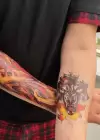 Geçici Kurt Dövme Tattoo