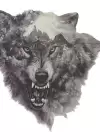 Geçici Kurt Figürlü Dövme Tattoo