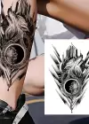 Geçici Kurt Figürlü Dövme Tattoo