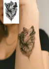Geçici Kurt Figürlü Mini Dövme Tattoo