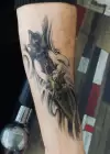 Geçici Kurukafa Bıçak Dövme Tattoo