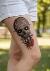 Geçici Kurukafa Dövme Tattoo