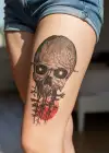 Geçici Kurukafa Dövme Tattoo