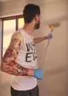 Geçici Kurukafa Kol Dövme Tattoo