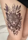 Geçici Leopar Figürlü Dövme Tattoo