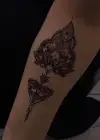 Geçici Lotus Figürlü Dövme Tattoo