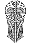 Geçici Maori Model Dövme Tattoo