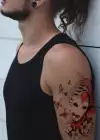 Geçici Maske ve Kelebek Dövme Tattoo